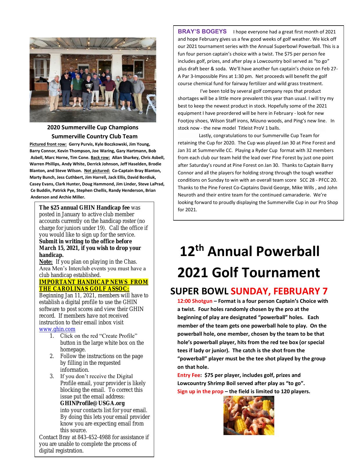 February 2021 newsletter, page 2 of 2