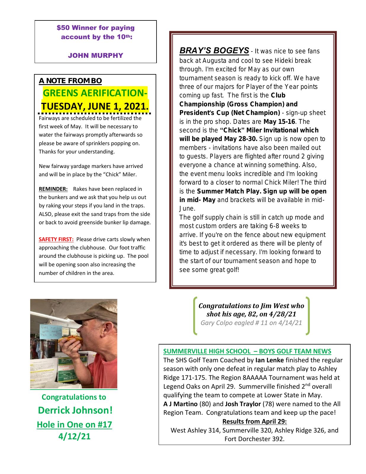 May 2021 newsletter, page 2 of 2
