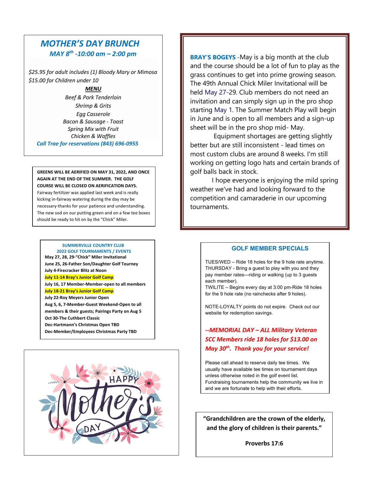 May 2022 newsletter, page 2 of 3