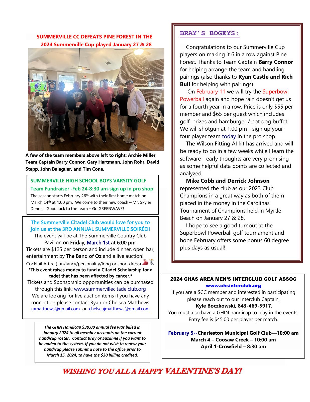 February 2024 newsletter, page 2 of 2