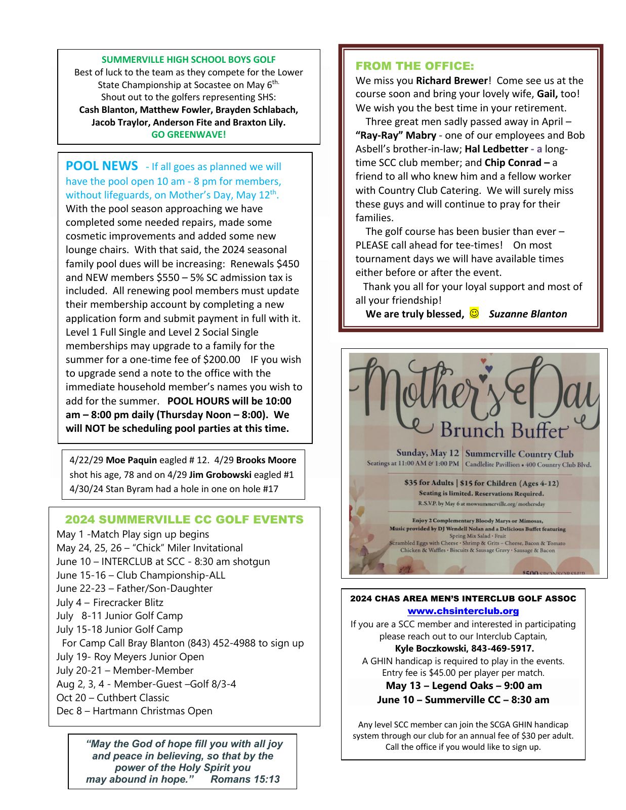 May 2024 newsletter, page 2 of 2