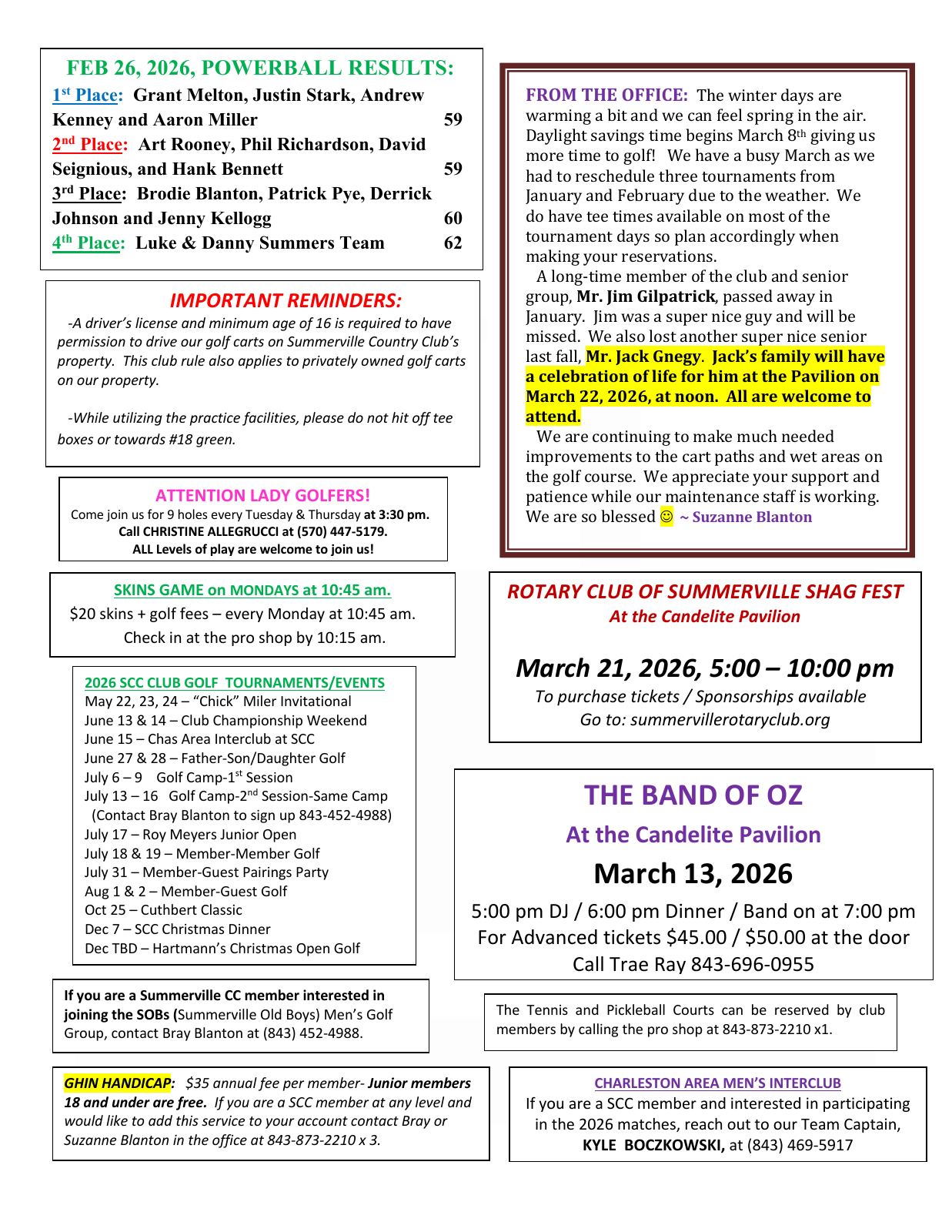 March 2026 newsletter, page 2 of 2