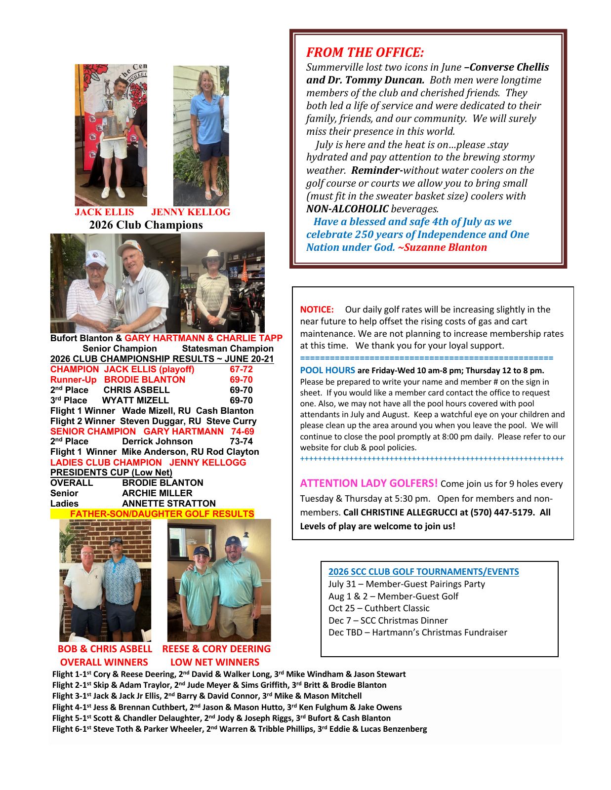 July 2026 newsletter, page 2 of 2